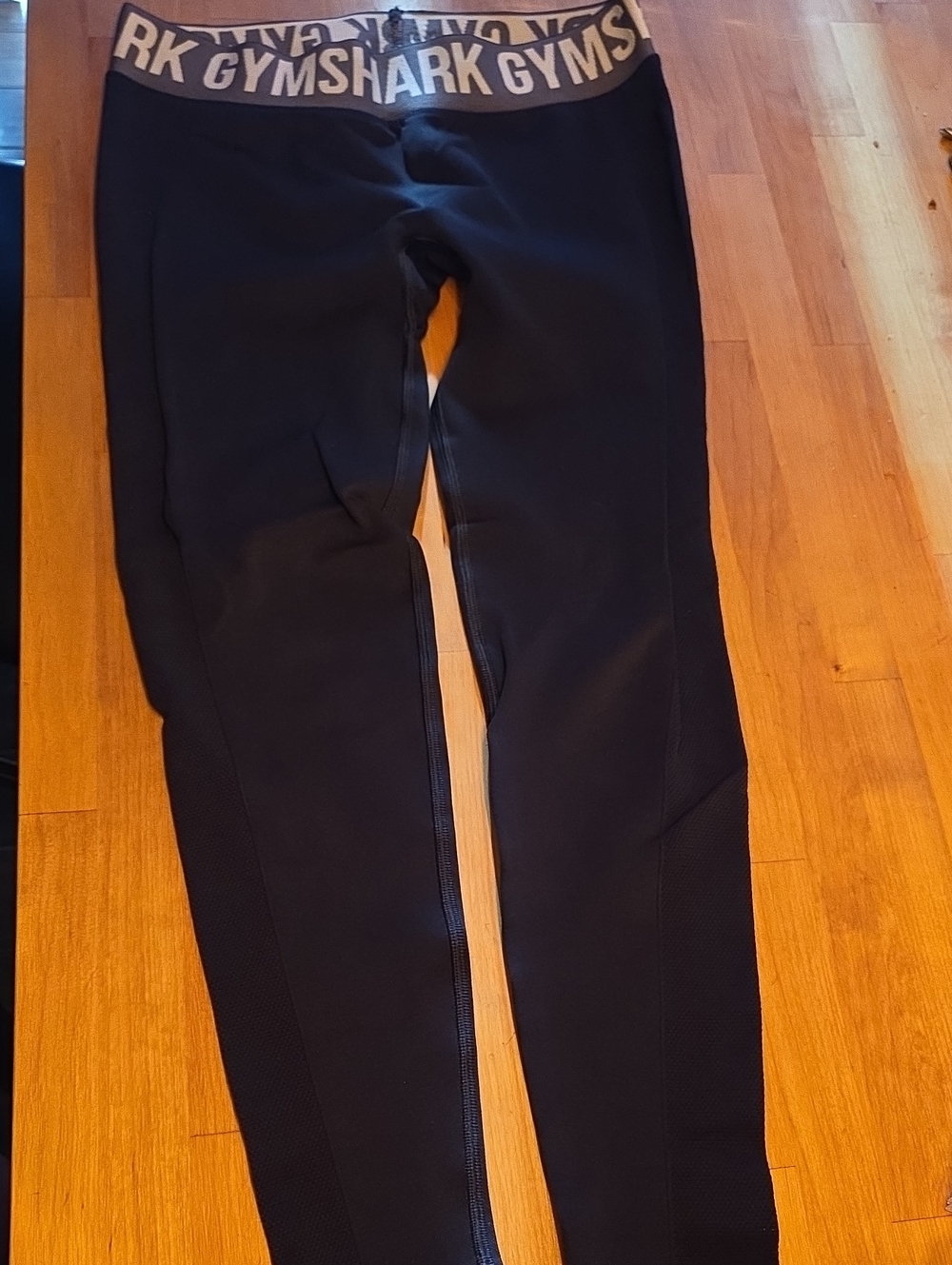 Gymshark Black Leggings With Logo Waistband